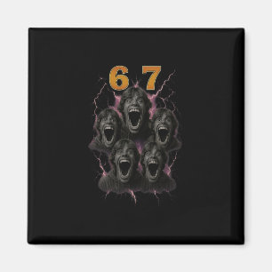 67 Six Seven Bootleg 6 7 Meme Design Lustig 6 7 1 Magnet