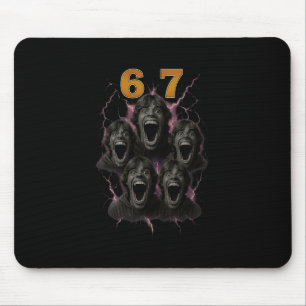67 Six Seven Bootleg 6 7 Meme Design Lustig 6 7 1  Mousepad