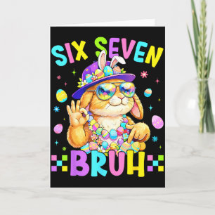 67 Six Seven Bruh Bunny Für Kinder Mädchen Jungen  Karte