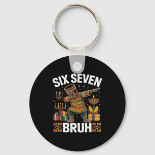 67 Six Seven Bruh Kwanzaa Dabbing 6 7 Meme Lustig  Schlüsselanhänger