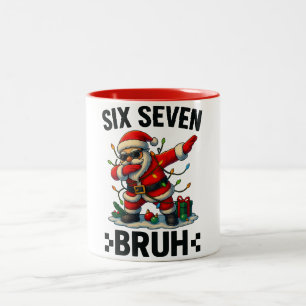 67 Six Seven Burh Dabbing Santa Dab Weihnachten Zweifarbige Tasse