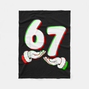 67 Six Seven Burh Lustiges Weihnachten 6 7 Meme Mä Fleecedecke