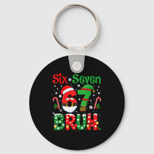 67 Six Seven Burh Lustiges Weihnachten 6 7 Meme Mä Schlüsselanhänger