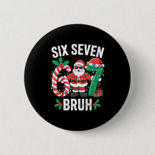 67 Six Seven Burh Weihnachten 6 7 Meme Schlafanzug Button