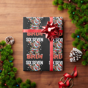 67 Six Seven Burh Weihnachtsmann Dab Weihnachten 6 Geschenkpapier