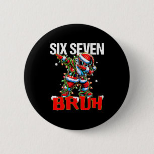 67 Six Seven Burh Weihnachtsmann Weihnachten 6 7 M Button