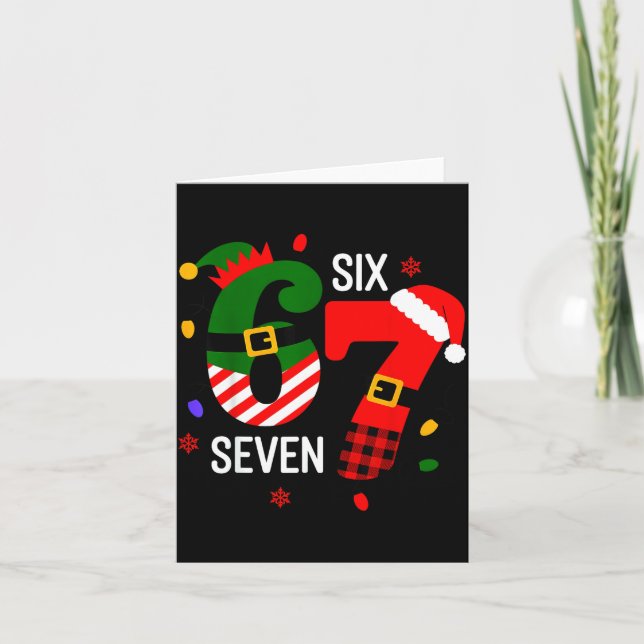 67 Six Seven Christmas  Karte (Vorderseite)
