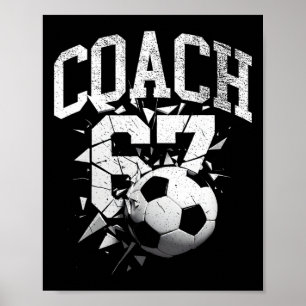67 Six Seven Coach Fußball Gen Alpha Brainrot Meme Poster