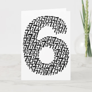 67 Six Seven Cooles passendes 6 und 7 Design Lusti Karte