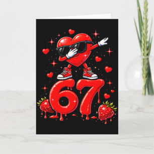 67 Six Seven Eiscreme Meme Lustige Valentinstage  Karte