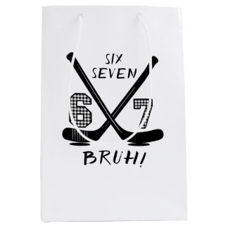 67 Six Seven Funny Meme Brain Rot Meme Mittlere Geschenktüte