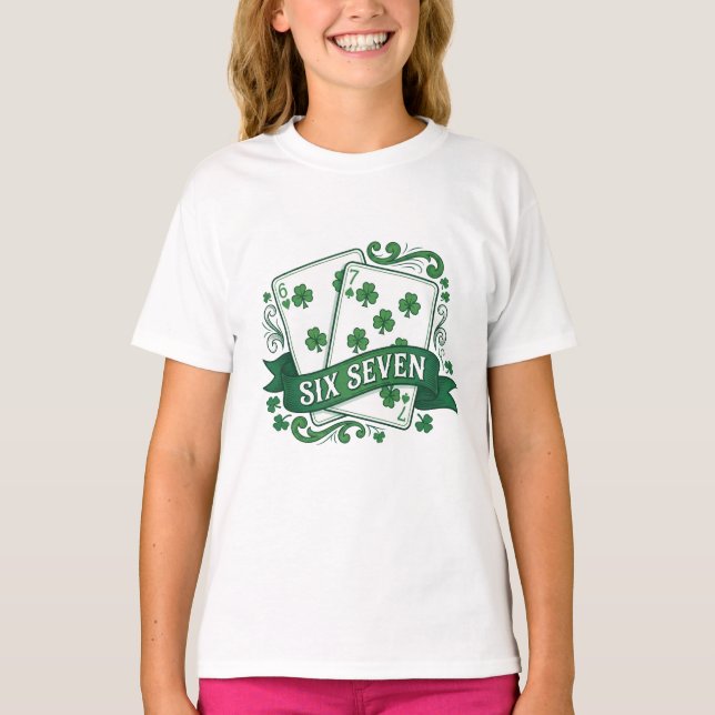 67 Six Seven Green St. Patrick's Day T-Shirt (Vorderseite)