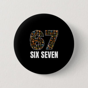 67 Six Seven Italienischer Brainrot Gen Alpha Slan Button