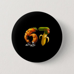67 Six Seven Italienisches Brainrot-Meme-Paar pass Button