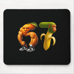 67 Six Seven Italienisches Brainrot-Meme-Paar pass Mousepad