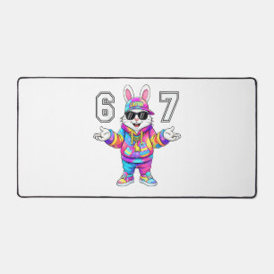 67 Six Seven Lapin Tie Dye Fête de Pâques 67 Meme 
