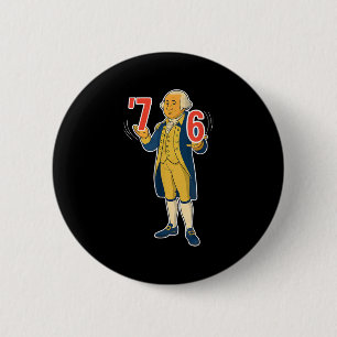 67 Six Seven Lustiger George Washington Meme  Button