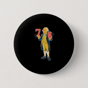 67 Six Seven Lustiger George Washington Meme  Button