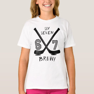 67 Six Seven Lustiger Meme Gehirn Fäulnis Meme T-Shirt