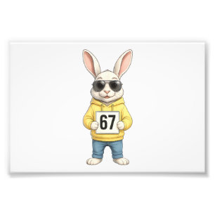67 Six Seven Meme 6 7 Lustiger Ostertag für Jungen Fotodruck