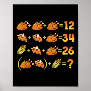 67 Six Seven Meme Mathe Thanksgiving Gleichung Log Poster