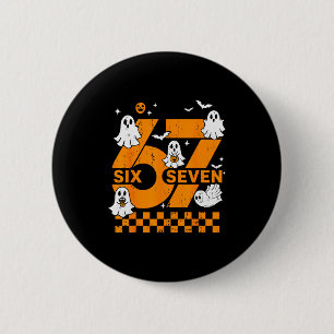 67 Six Seven Meme Spaß 6 7 Paar passendes Hallowee Button