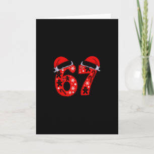 67 Six Seven Neuheit Weihnachten Santa Hut Familie Karte
