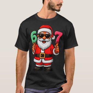 67 Six Seven Santa Meme Weihnachten Lustig T-Shirt