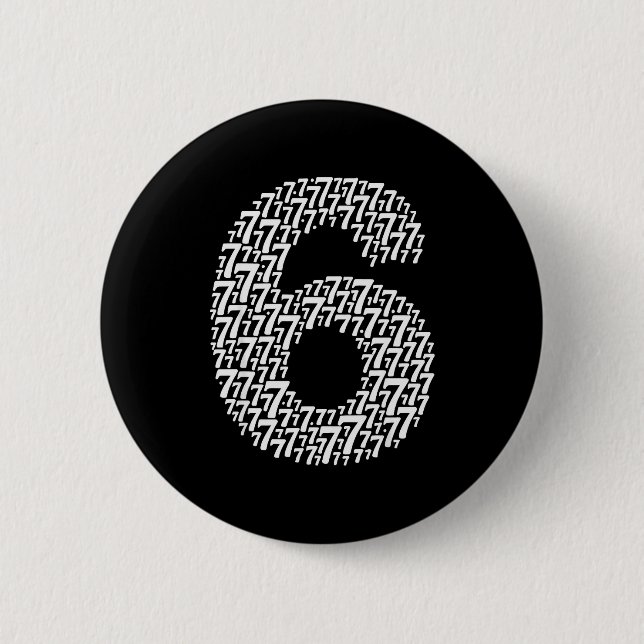 67 Sixty Seven Halloween Costume Design Funny 6 7  Button (Vorderseite)