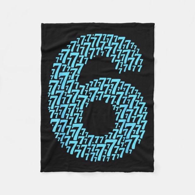 67 Sixty Seven Halloween Costume Design Funny 6 7  Fleecedecke (Vorderseite)