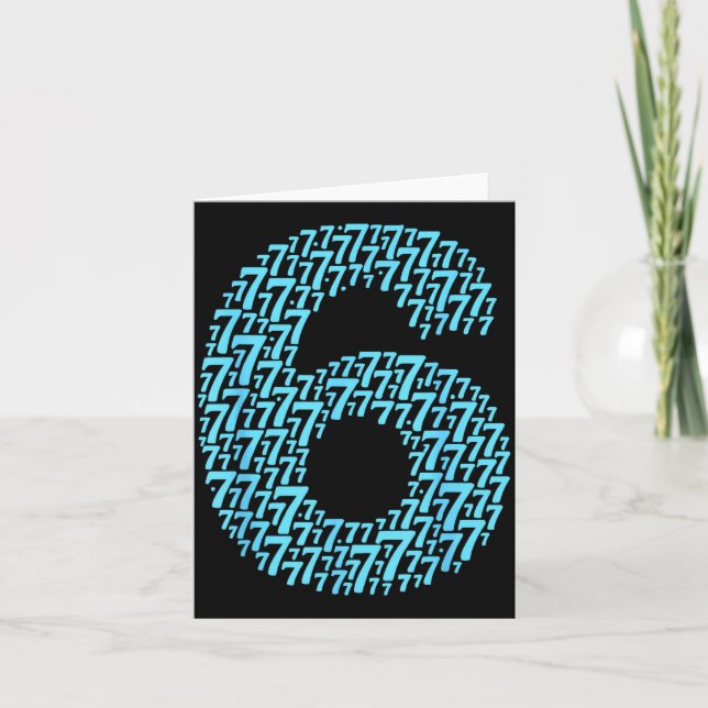 67 Sixty Seven Halloween Costume Design Funny 6 7  Karte (Vorderseite)