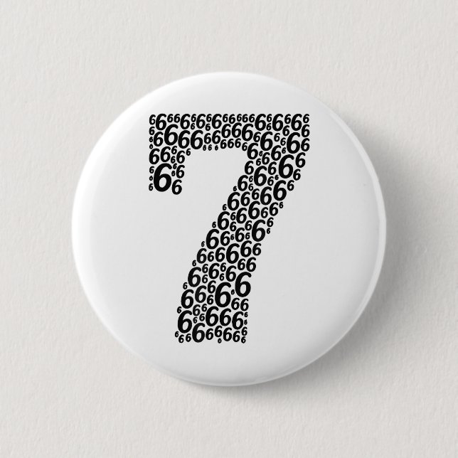 67 Sixty Seven Halloween-Kostüm-Design Lustig 6 7  Button (Vorderseite)