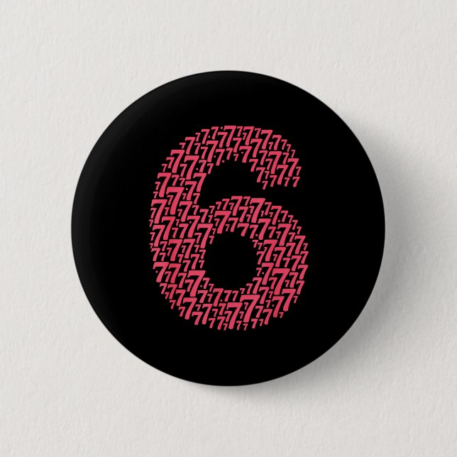 67 Sixty Seven Halloween-Kostüm-Design Lustig 6 7  Button (Vorderseite)