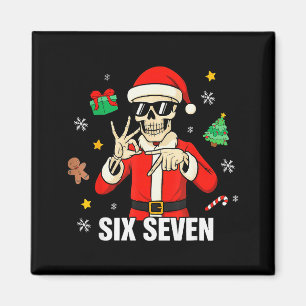 67 Skelett Lustig Six Seven Gen Z Alpha Weihnachte Magnet