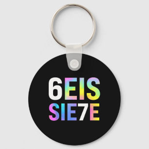 67 spanische Meme Seis Siete Six Seven lustige spa Schlüsselanhänger