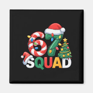 67 Squad Squad Lehrer Weihnachtsdesign Lustig 67 Magnet