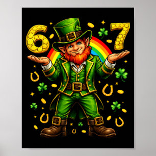 67 St. Patricks Day Shirts für Kinder Jungen sechs Poster