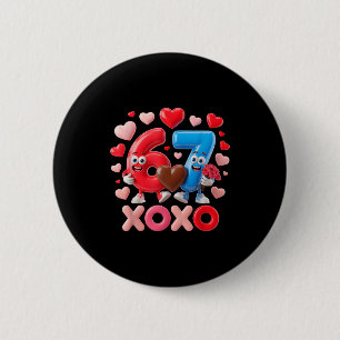 67 Süße Sechs Sieben Gen Meme Paar-Jubiläum Vale Button