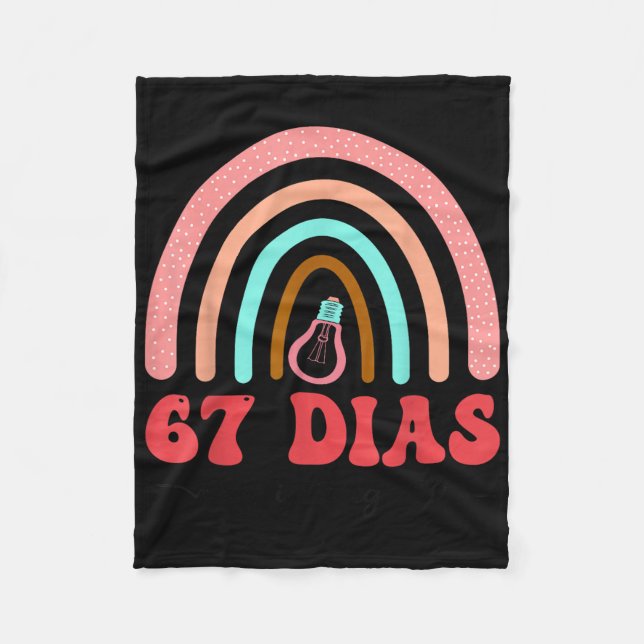 67 Tage schlauer Spanischlehrer 67. Tag S Fleecedecke (Vorderseite)