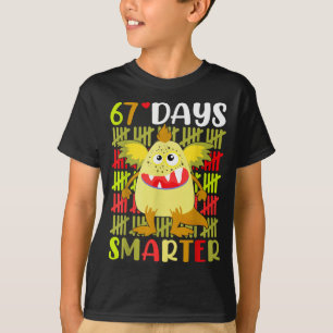 67 Tage schlaueres kleines Monster 67. Tag Schulmä T-Shirt