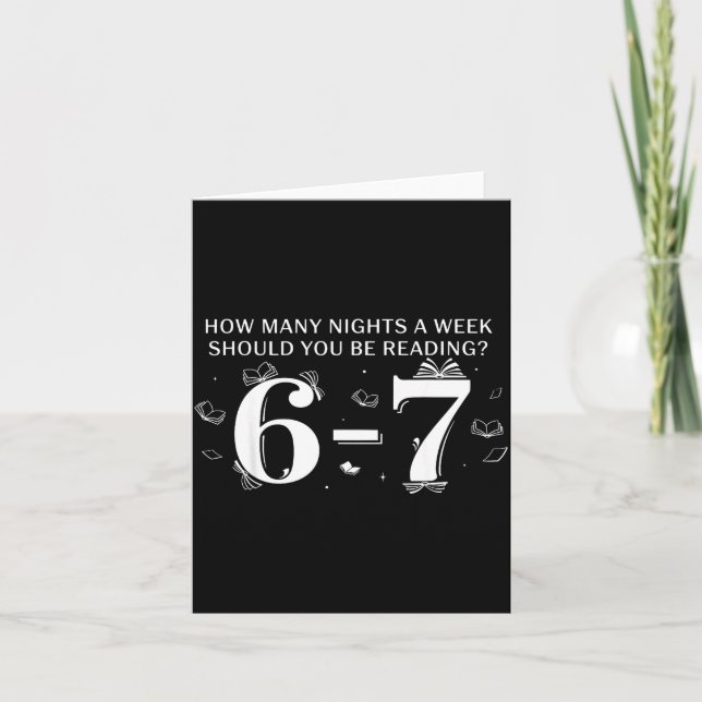 67 Teacher How Many Nights A Week Should You Be Re Karte (Vorderseite)