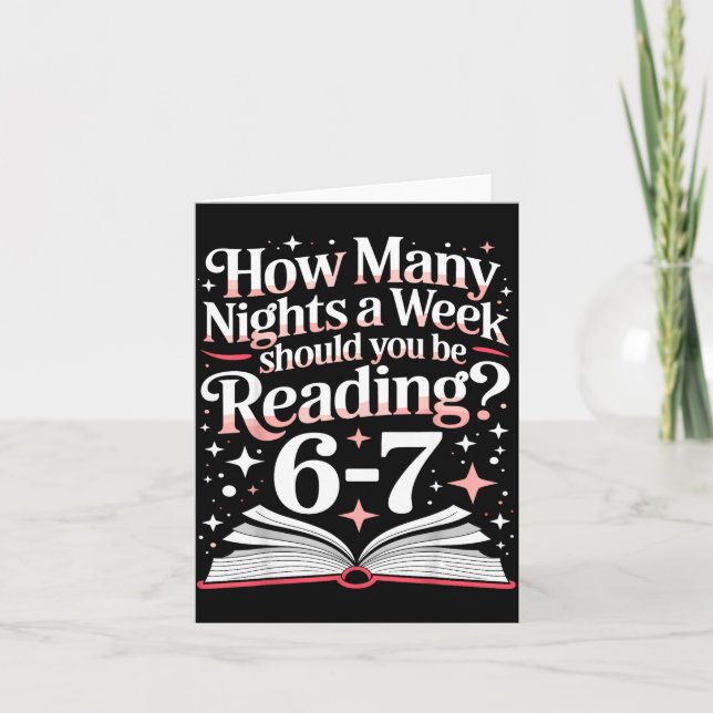 67 Teacher How Many Nights A Week Should You Be Re Karte (Vorderseite)