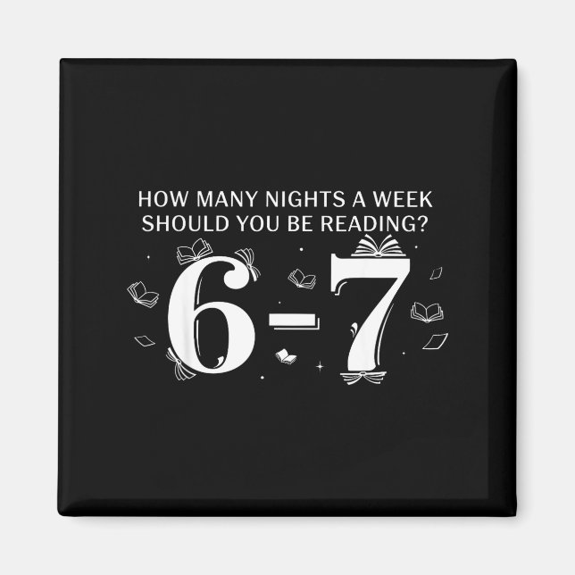 67 Teacher How Many Nights A Week Should You Be Re Magnet (Vorne)
