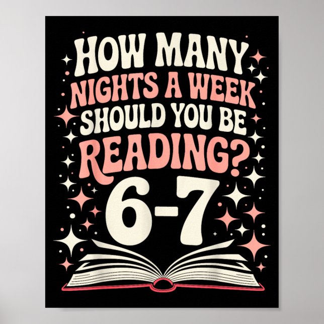67 Teacher How Many Nights A Week Should You Be Re Poster (Vorne)