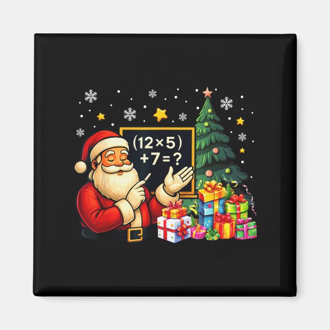 67 Teacher Santa Christmas Six Seven Meme Brainrot Magnet (Vorne)