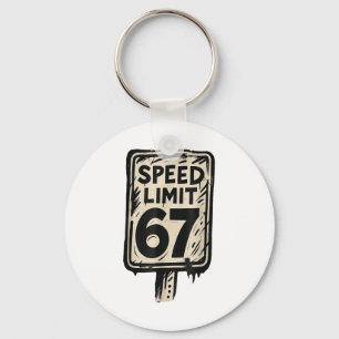 67 Tempolimitschild Gen Alpha 67 Meme  Schlüsselanhänger