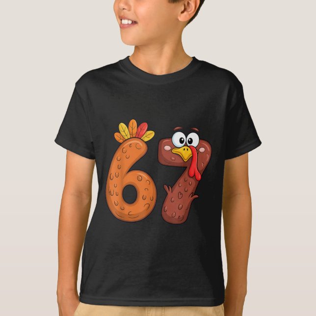 67 Thanksgiving Turkey  T-Shirt (Vorderseite)