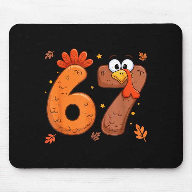 67 Thanksgiving Turkey Turkey  Mousepad (Vorne)