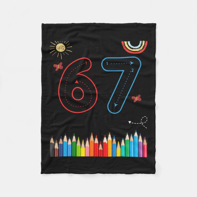 67 Tracing Funny Meme Elementary School Teachers  Fleecedecke (Vorderseite)