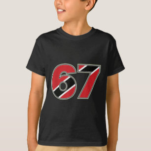 67 Trinidad Togo Flagge Nummer Design T-Shirt